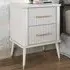 Cozzano 2 Drawer Bedside Table - White