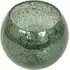 Crackle Candle Holder - Green