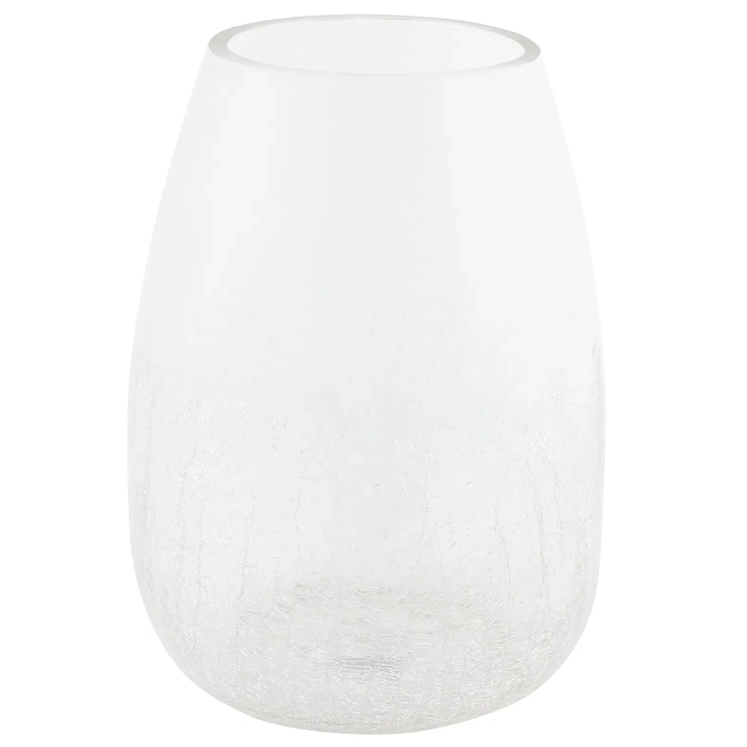 Crackle Vase - Clear