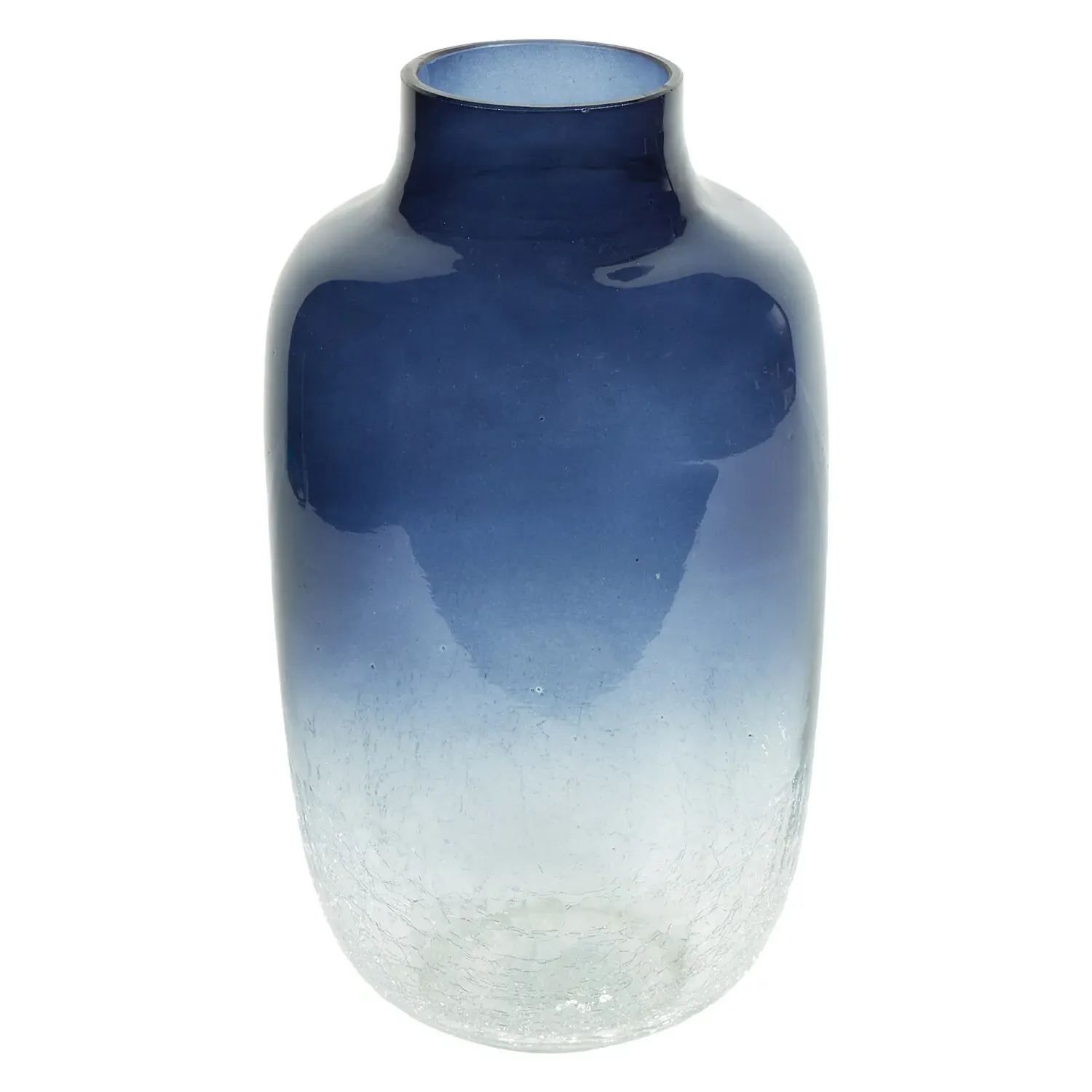 Crackle Vase - Navy