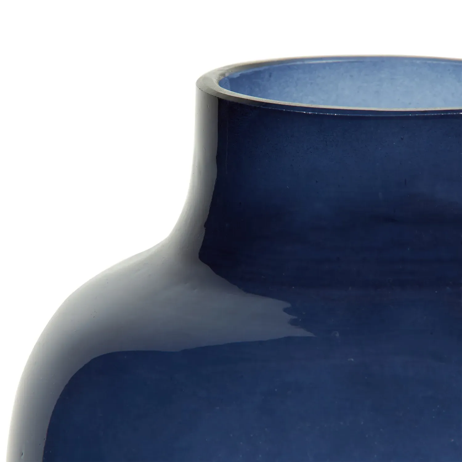 Crackle Vase - Navy
