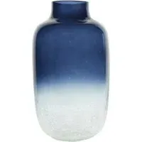 Crackle Vase - Navy
