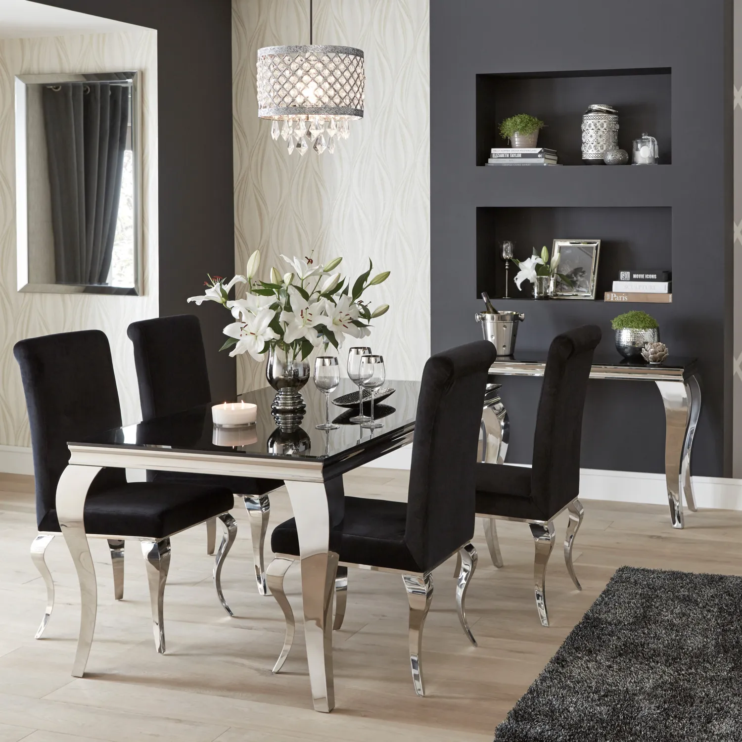 Cross Droplet Pendant Light - Silver