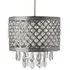 Cross Droplet Pendant Light - Silver