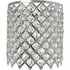 Crystal Cross Shade Ceiling Light - Silver