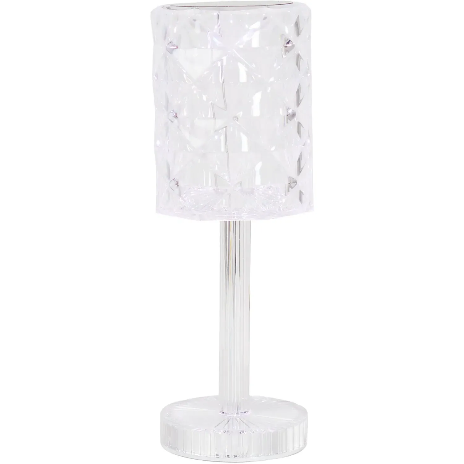 Crystal Effect Rechargeable Touch Lamp