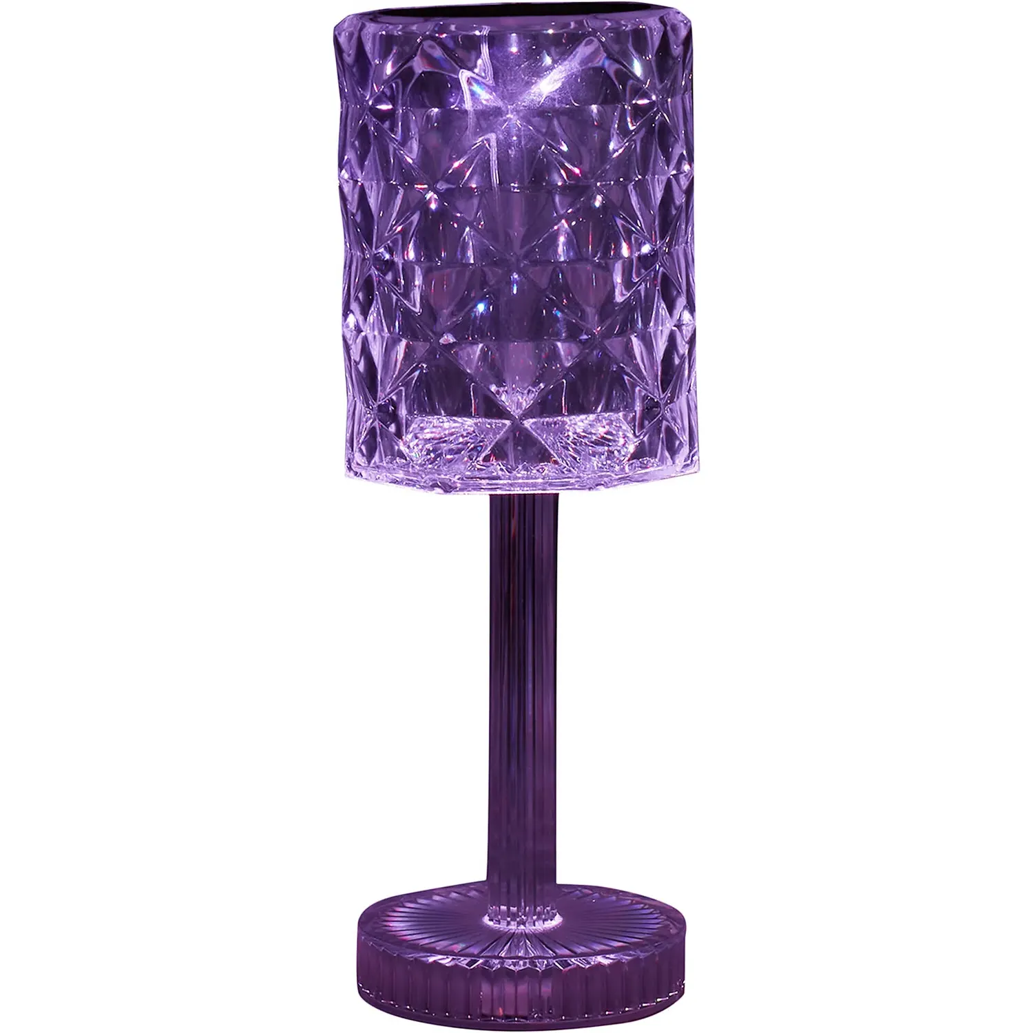 Crystal Effect Rechargeable Touch Lamp