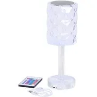 Crystal Effect Rechargeable Touch Lamp