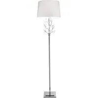 Crystal Leaf Floor Lamp - Silver