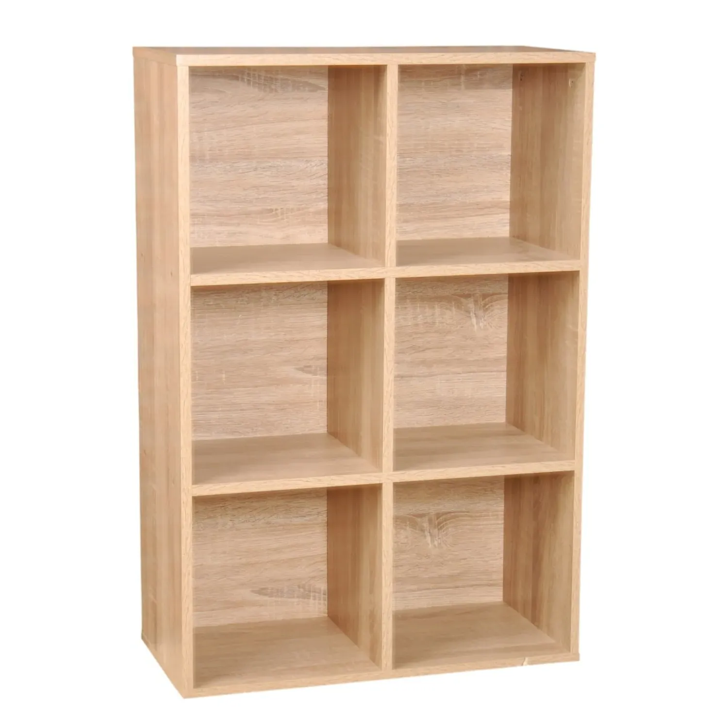 Cuba 6 Compartment Storage Unit - Sonoma Oak