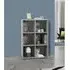Cuba 6-Hole Storage Unit - Grey