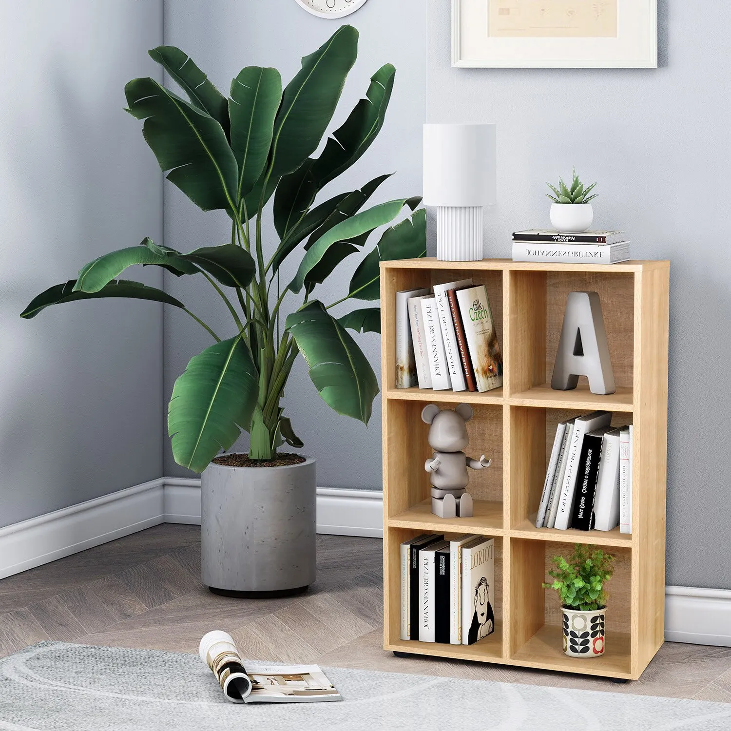 Cuba 6-Hole Storage Unit - Sonoma Oak