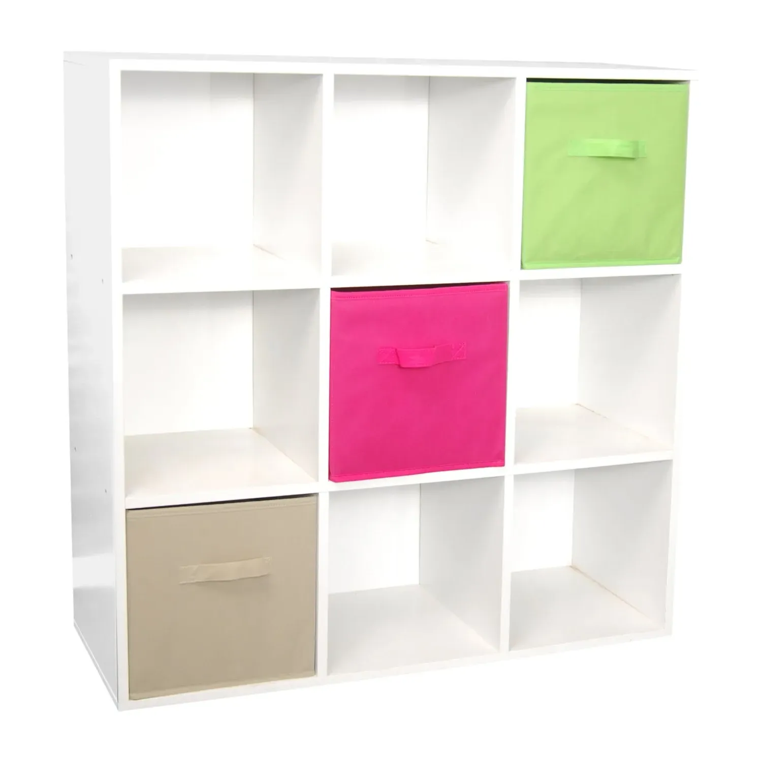 Cuba 9 Compartment Cube Storage Unit - White