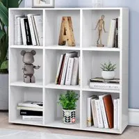 Cuba 9 Compartment Cube Storage Unit - White