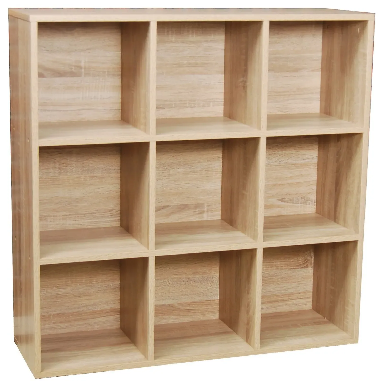 Cuba 9 Compartment Storage Unit - Sonoma Oak