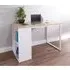 Cuba Computer Desk with Shelves - White
