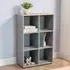 Cuba Sonoma Oak 6 Shelf Storage Unit - Grey