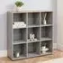 Cuba Sonoma Oak 9 Shelf Storage Unit - Grey
