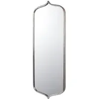 Curved Metal Mirror - Silver
