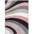 Curved Stripe Rug - Pink