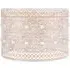 Cut Out Shade with Crystal Beads - Washed White