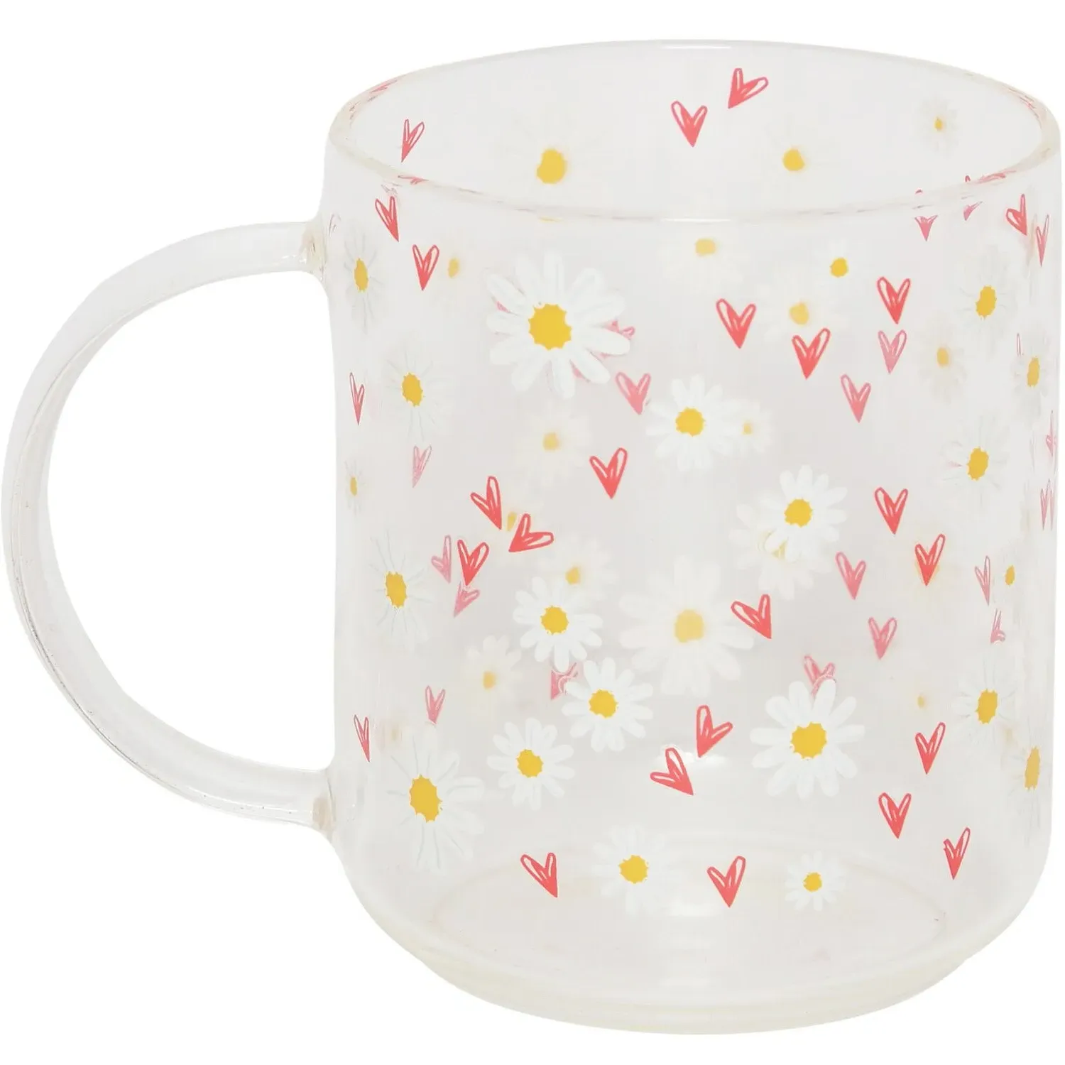 Daisy Daze Borosilicate Mug - White image