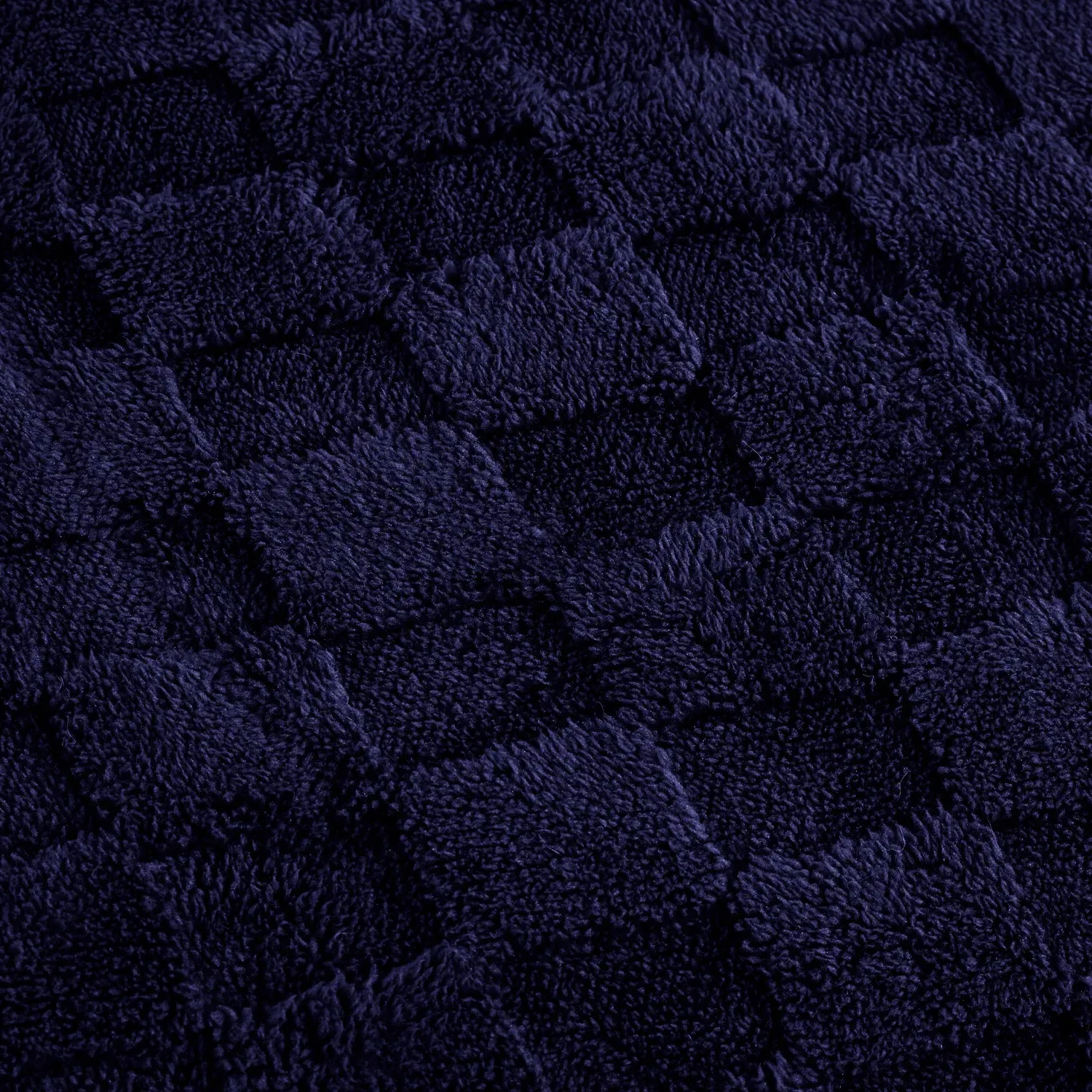 Dakota Checkerboard King Duvet Set - Navy, Fleece