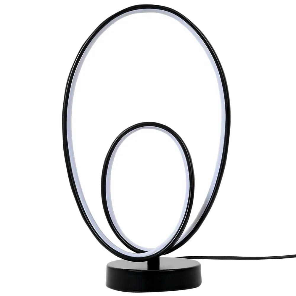 Dakota LED Table Lamp with Ring Design - Glossy image