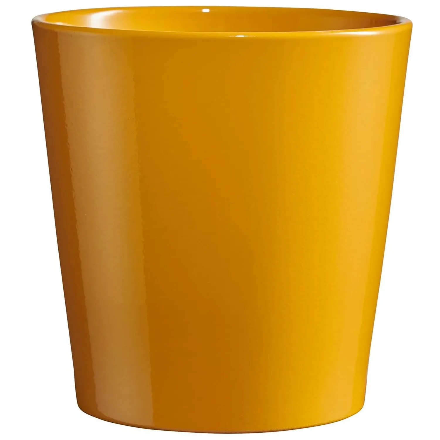 Dallas Breeze 15cm Plant Pot - Mustard, Ceramic