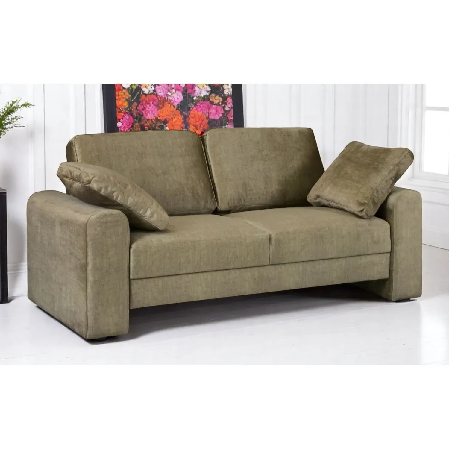 Dalton 3-Seater Sofa - Olive image