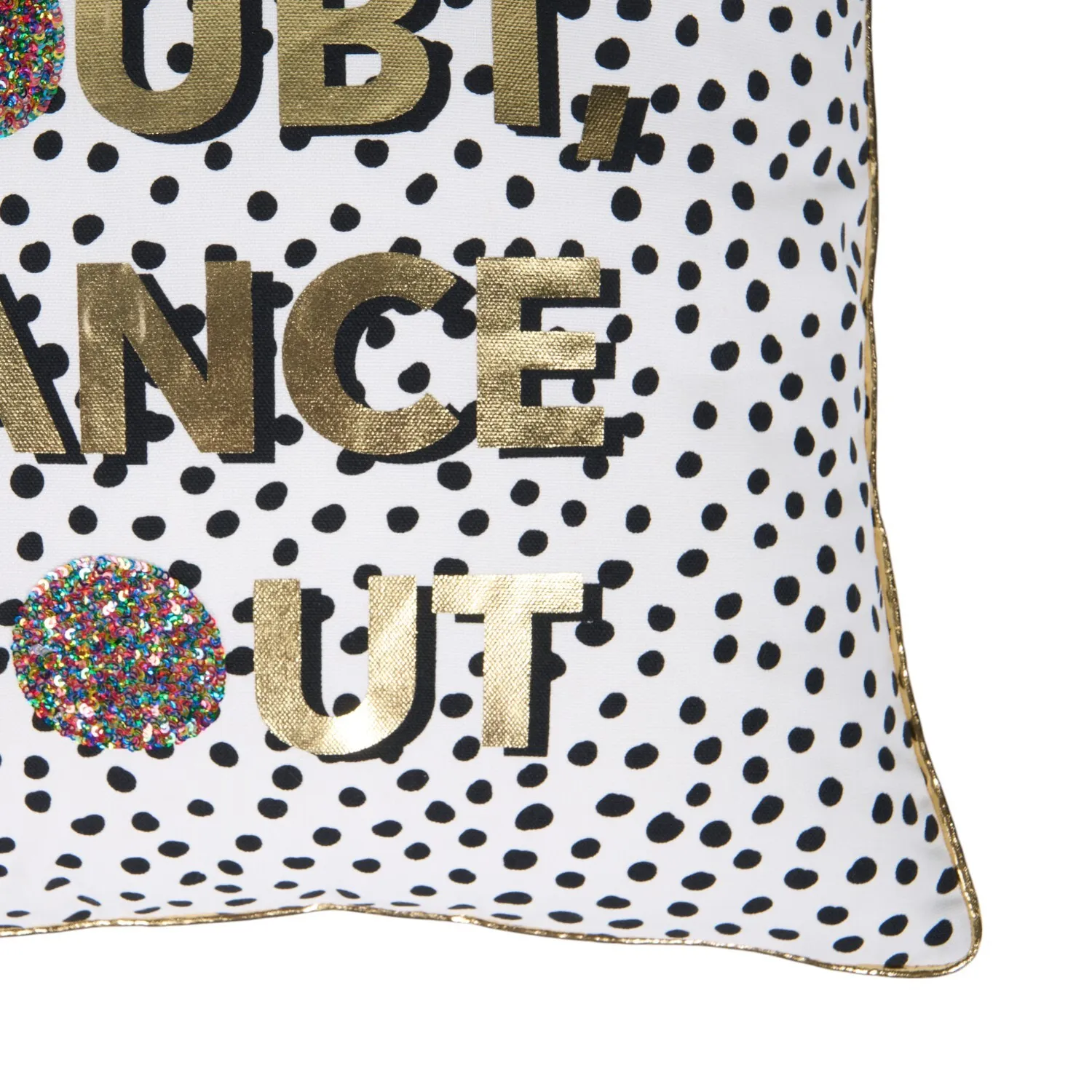 Dance It Out Cushion - White