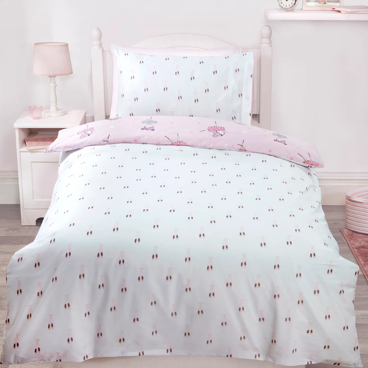 Dancing Ballerinas Single Duvet Cover Set - Multi