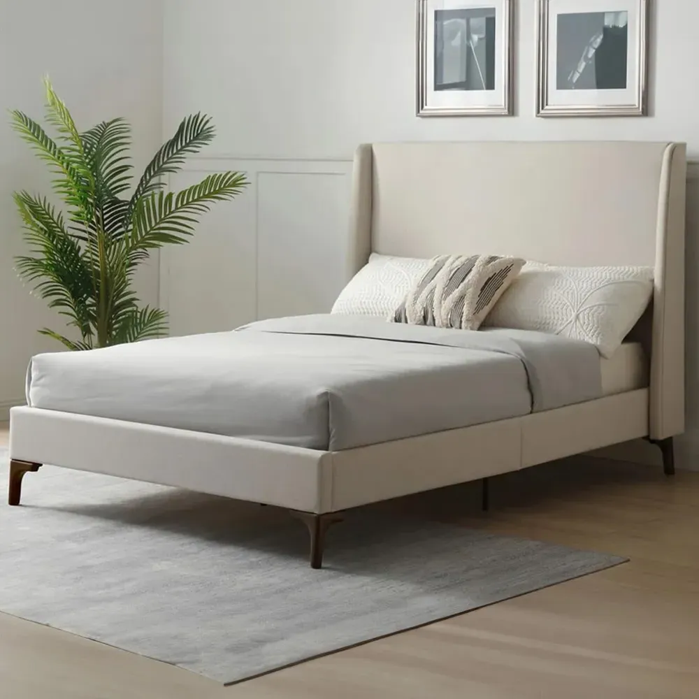 Daphne Super King Size Bed Frame - Stone