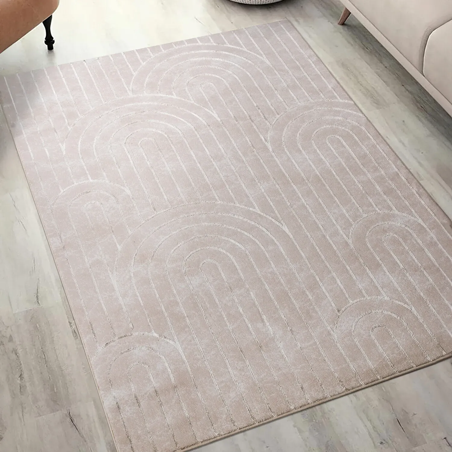 Deco 170cm Arch Rug - Beige
