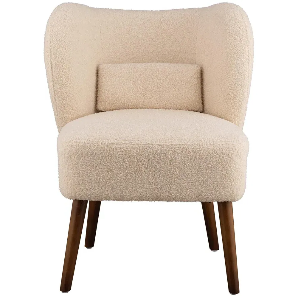 Delcie Boucle Accent Chair - Natural