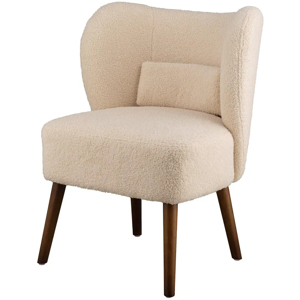Delcie Boucle Accent Chair - Natural
