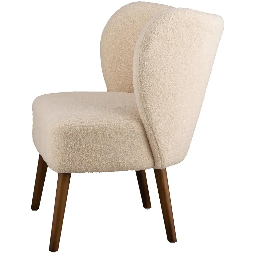 Delcie Boucle Accent Chair - Natural