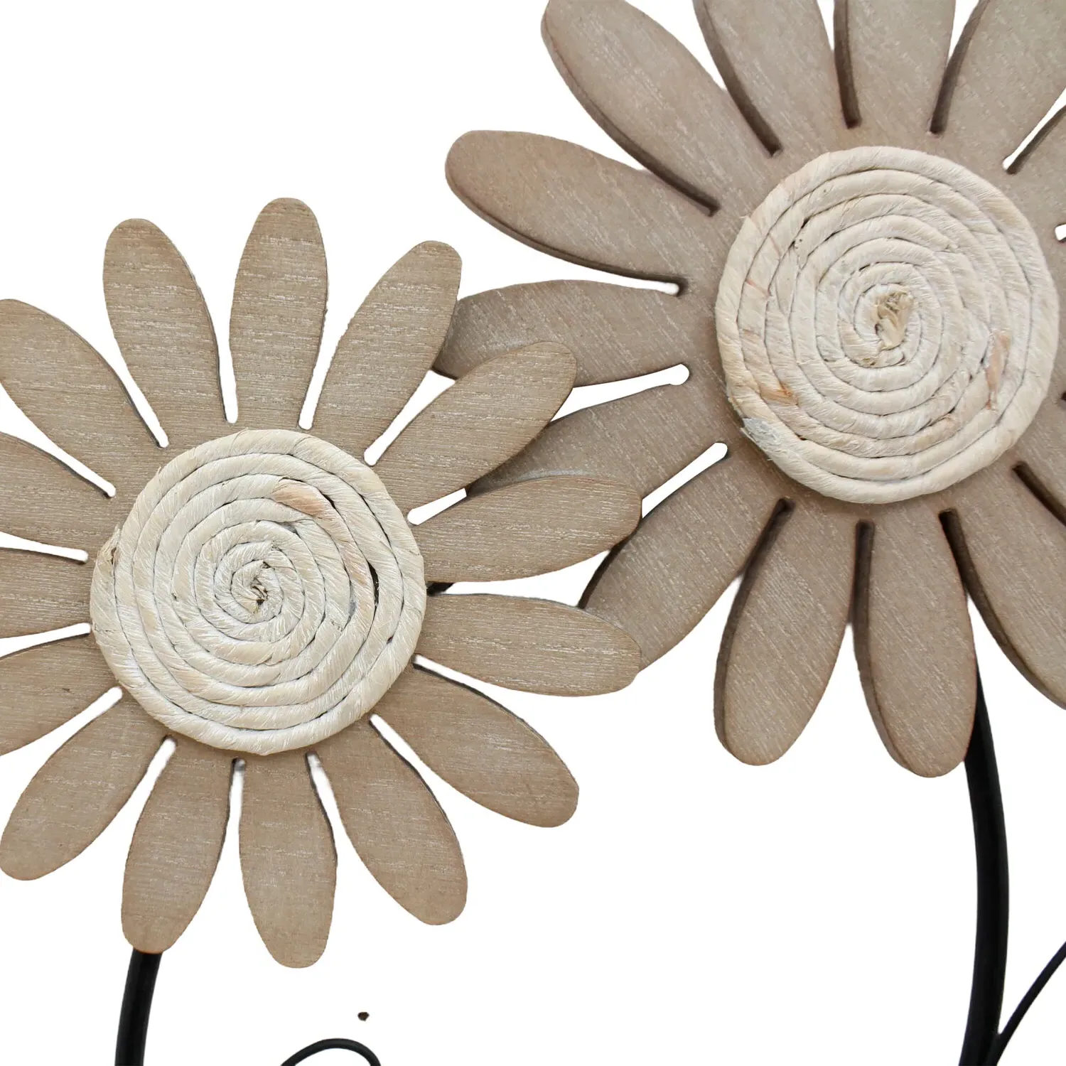 Delicate Flowers Woven Wire Wall Art