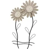 Delicate Flowers Woven Wire Wall Art