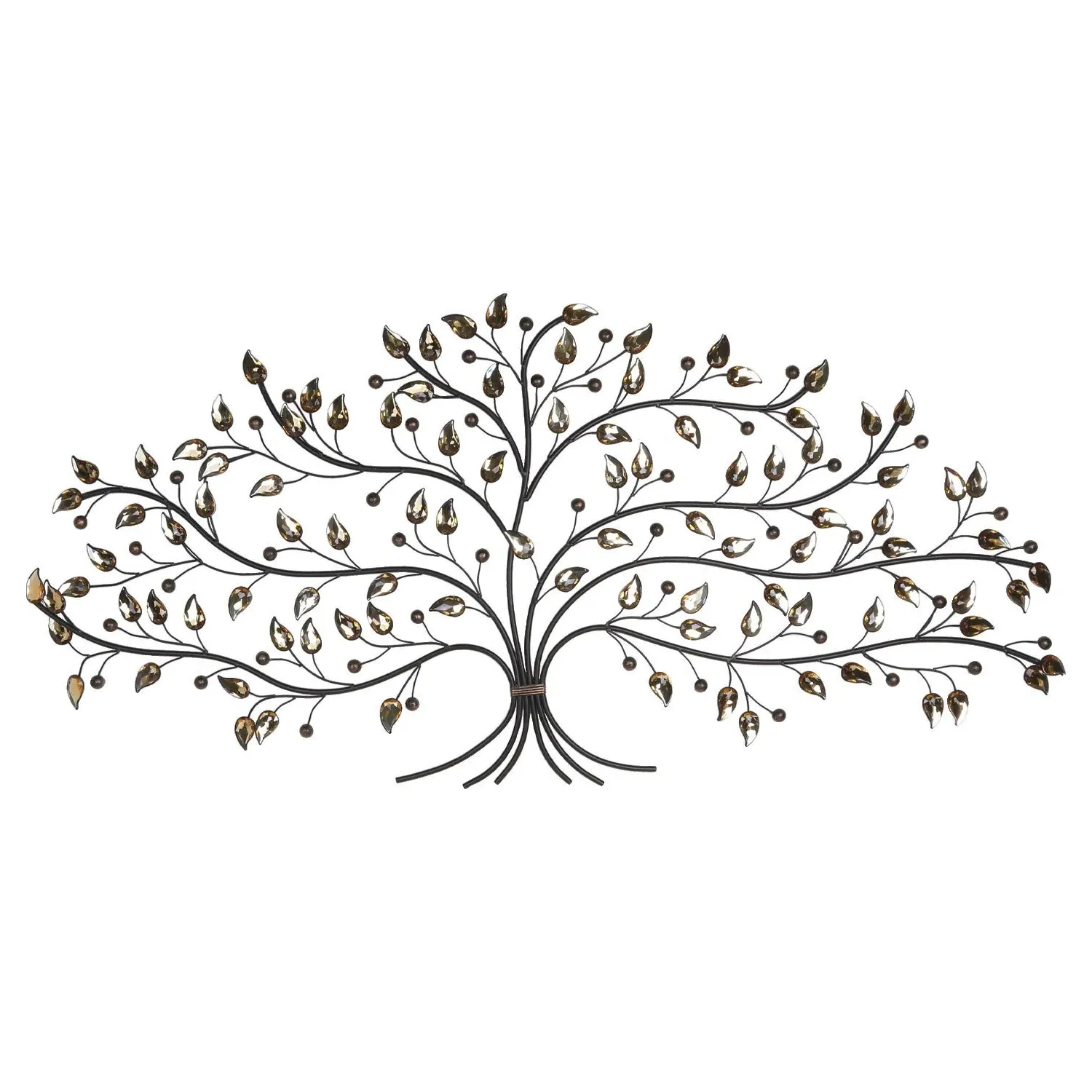 Delicate Gem Tree Wall Art - Metal