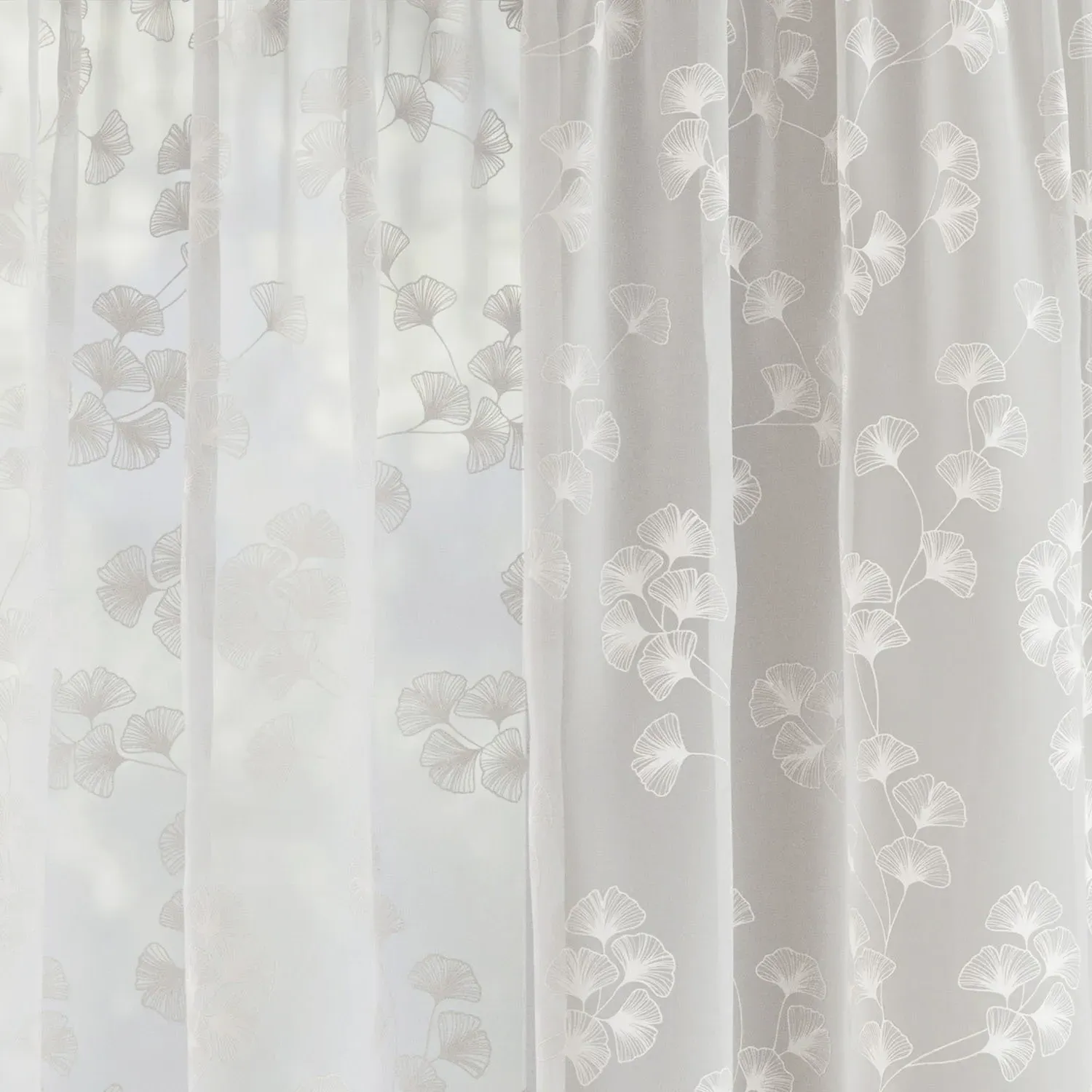 Delila Single Panel Curtain - White