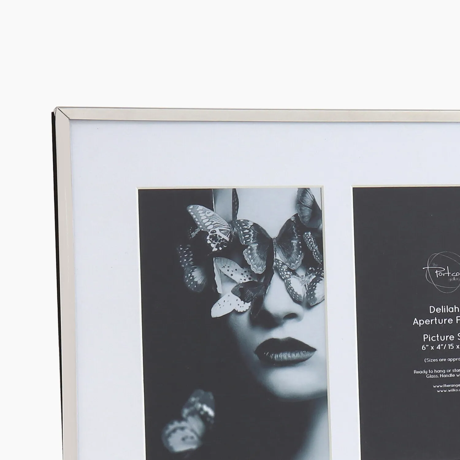 Delilah Aperture Photo Frame - Silver