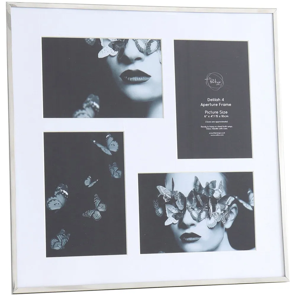 Delilah Aperture Photo Frame - Silver