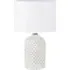 Delilah Table Lamp - White, Concrete