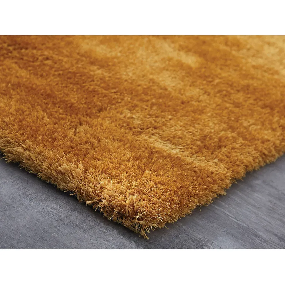 Deluxe Shaggy Rug 120 x 170cm - Ochre