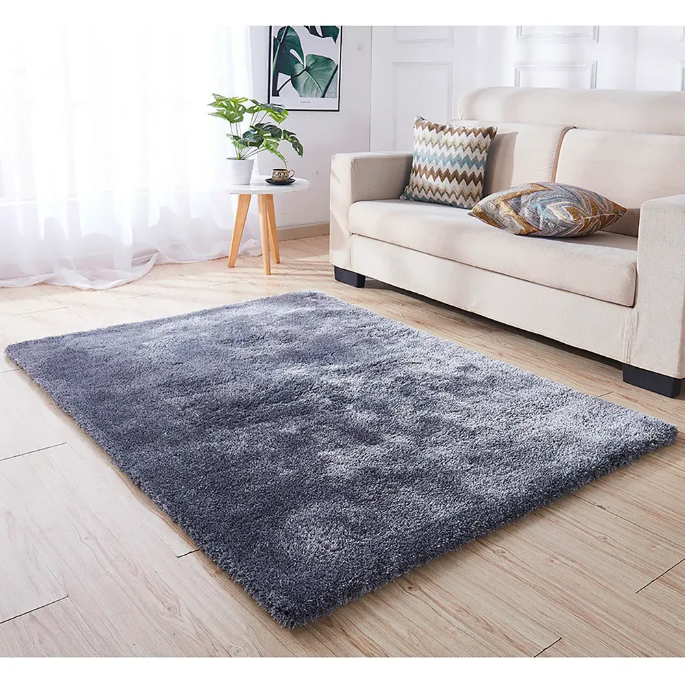 Deluxe Shaggy Rug 120cm - Grey