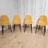 Denver Set of 4 Dining Chairs - Mustard, Leather