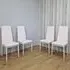 Denver Set of 4 Dining Chairs - Pink, Faux Leather