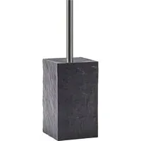 Denver Square Toilet Brush Holder - Grey, Rock Effect
