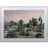 Desert Landscape Gloss Wall Art 80 x 60cm - White